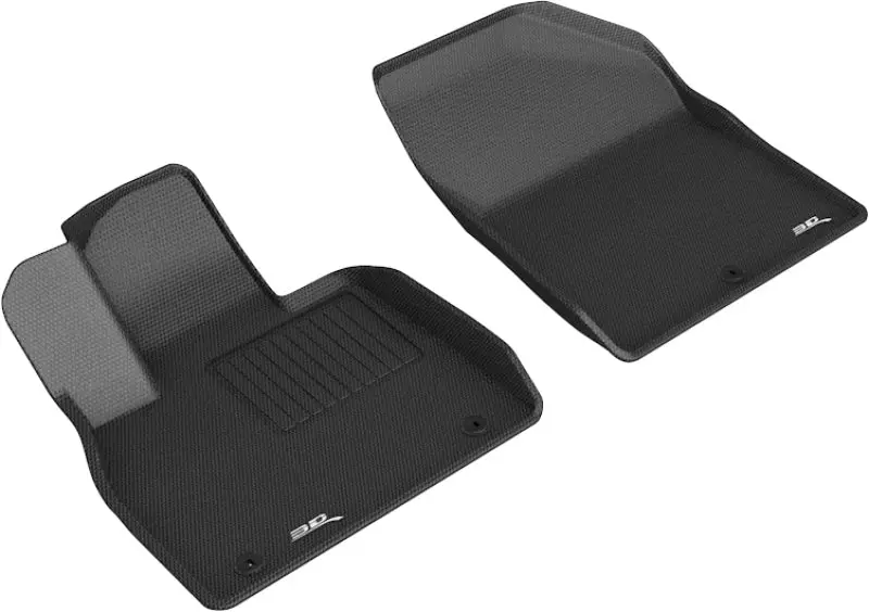 3D Maxpider 2020 Hyundai Palisade Kagu 1St Row Floormat - Black 1