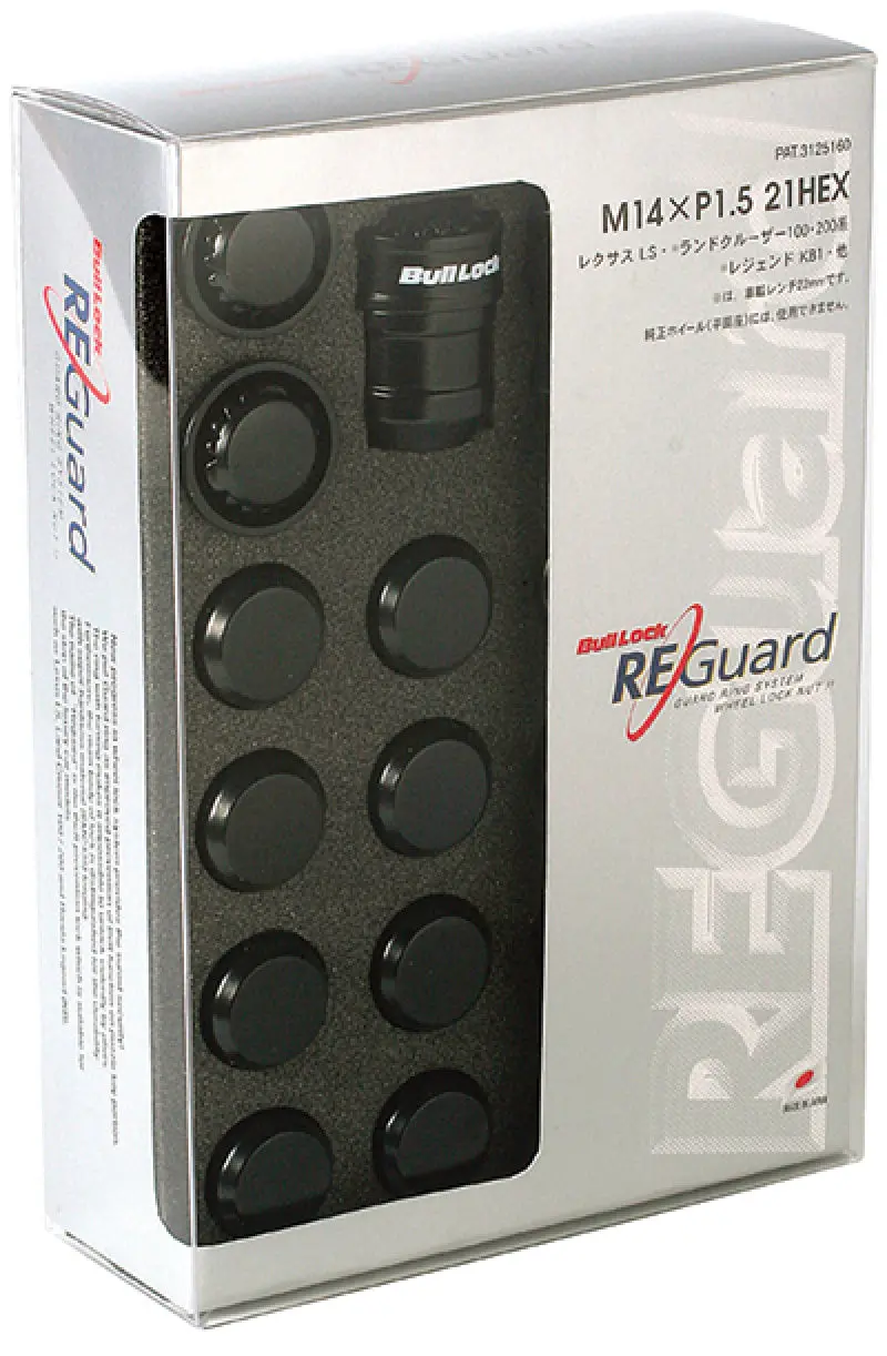 Project Kics 21/22Hex Black Bull Lock Re Guard - 14X1.50 1