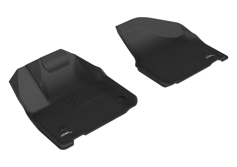 3D Maxpider 2017-2020 Chrysler Pacifica/Voyager Kagu 1St Row Floormat - Black 1