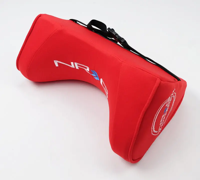Nrg Memory Foam Neck Pillow For Any Seats- Red 1
