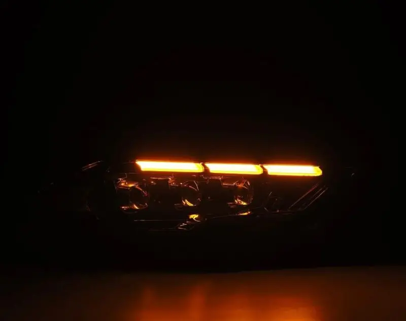Alpharex 18-20 Ford Mustang Nova Led Proj Headlights Alpha-Black W/Activ Light/Seq Signal/Switch Drl 2