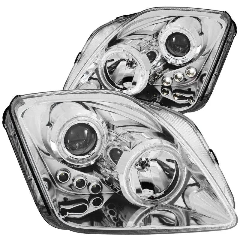 Anzo 1997-2001 Honda Prelude Projector Headlights W/ Halo Chrome W/ Led 1
