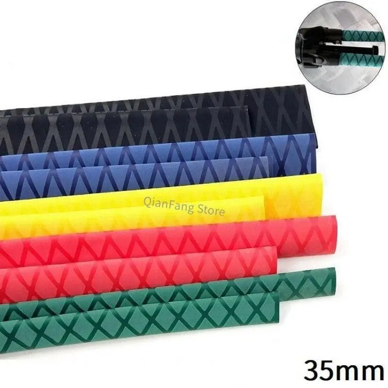 1M 35Mm Anti Slip Heat Shrink Tube For Fishing Rod Bicycle Wrap Electric Insulation Nonskid Waterproof Handle Racket Grip Sleeve 1