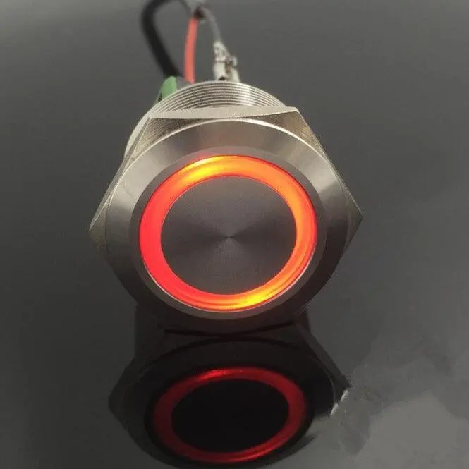 Earu -1No 1Nc 25Mm Stainless Steel Latching Led Push Button Switch 1