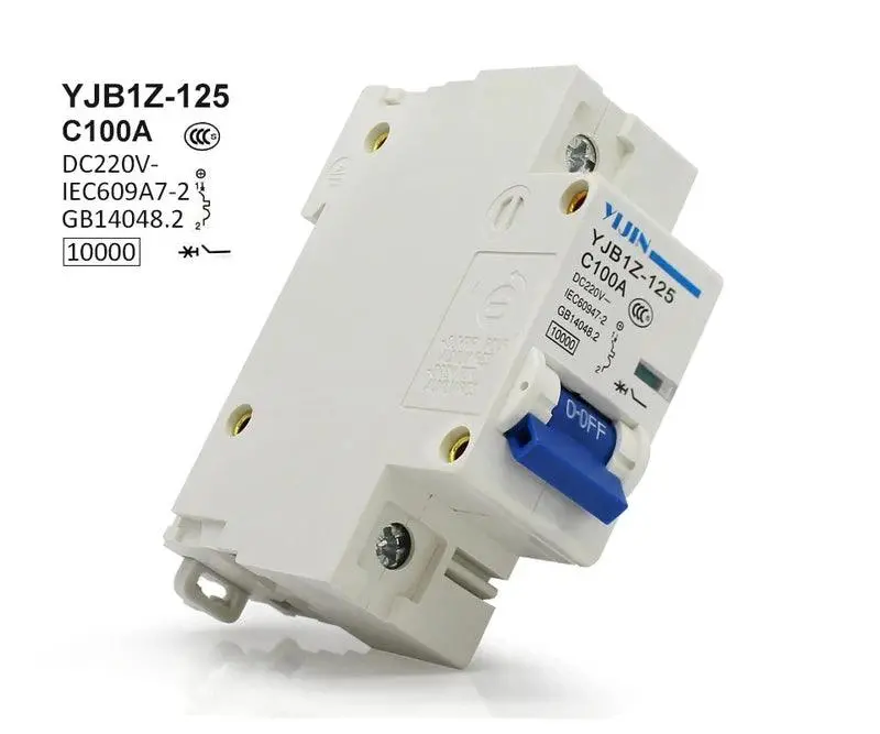 1P 100A Dc220v Dc Circuit Breaker For Pv Solar System 2