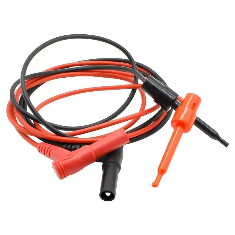 1Pair Banana Plug To Test Hook Clip Probe Cable For Multimeter Test Equipment 1