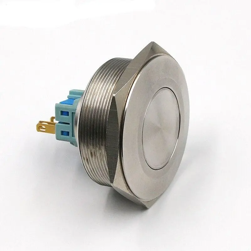 Earu -1Pc 25Mm Metal Stainless Steel Waterproof Momentary Push Button Switch 2