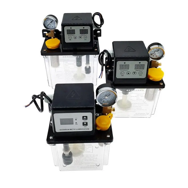 1Pcs 0.5L 1L 2L Lubricant Pump Automatic Lubricating Oil Pump Cnc Electromagnetic Lubrication Pump Lubricator 1