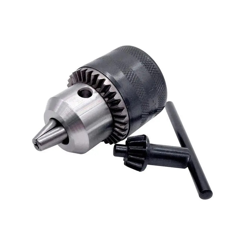 1Pcs 1.5-13Mm B16 3/8 Thread Drill Chuck Conversion Drill Chuck 1/2 M12x1.25 Wrench Into Electric Drill Keyless 3 Jaw Chuck 1