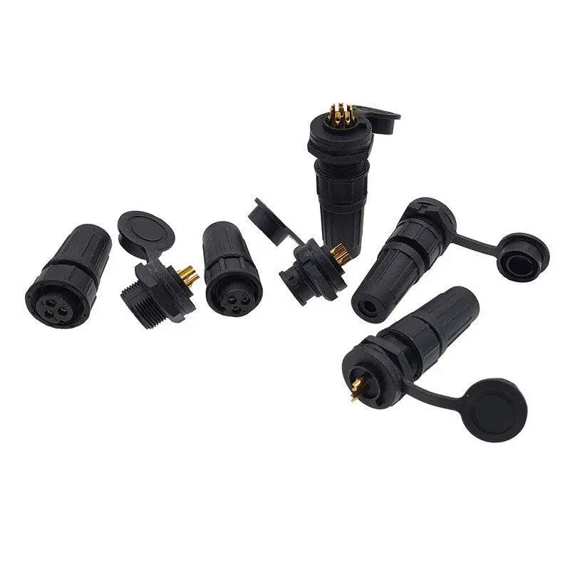 1Pcs Aviation Connector Plastic Waterproof Plug Socket Ip67 Py07 Z108 Butt Connectors 2Pin 3Pin 4Pin 5Pin 6Pin 7Pin 8Pins 1