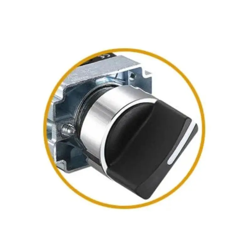 1Pcs Button Xb2 2/3 Position Knob Turn Change-Over Switch Master Switch 22 Key Button 1No1nc 1No 1Nc 2No 7