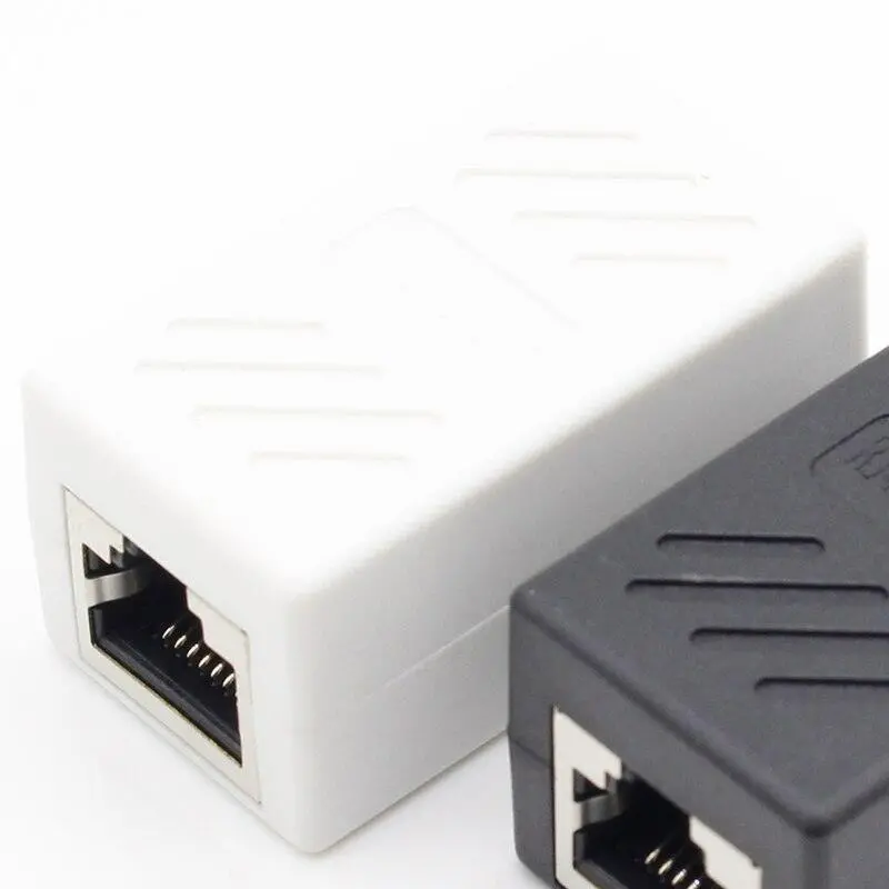 1Pcs Colorful Female To Female Network Lan Connector Adapter Coupler Extender Rj45 Ethernet Cable Extension Converter 2