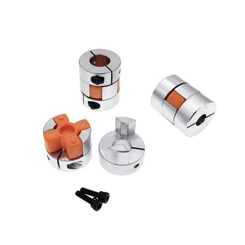 1Pcs D25l30 Shaft Coupler Flexible Jaw Spider Plum Coupling Shaft Coupler 6.35/8/9.5/10/12Mm Stepper Motor 6