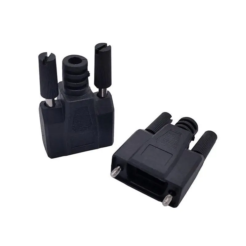 1Pcs Db9 / Db15 / Db25 Black Shell Male And Female Serial Port Plug One Time Injection Molding Shell Die Shell 1