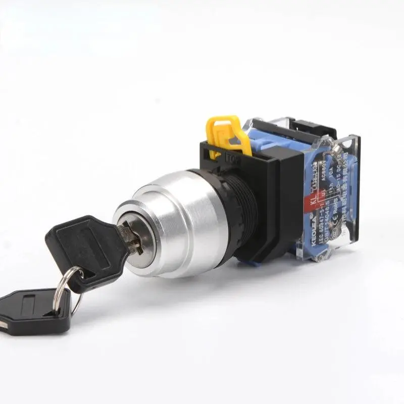 1Pcs La38-11 22Mm High-Quality Rotary Button Switch Key Button 2 Bit 3 Bit 1No 1Nc / 2No Power Control Switch 2