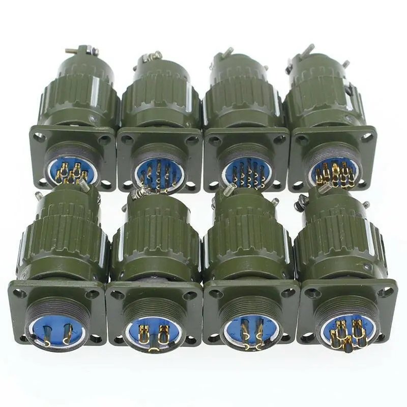 1Set 21Mm Y2m Yp21 2/3/4/5/7/10/14/16 Pin Aviation Plug Aviation Socket Cable Joint Stepper Motor Aviation Connector Plug Socket 1