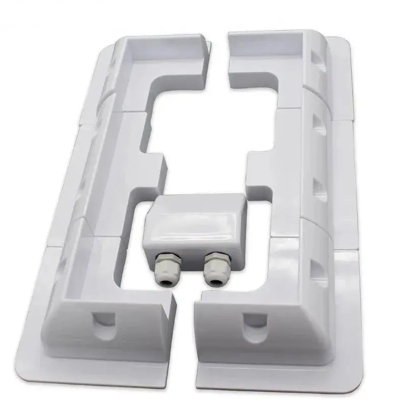 1Sets/Lot White Color Abs Solar Panel Mounting Bracket Kits Cable Entry Gand Ideal 7Pcs/Set For Caravan Motorhome Rv 1