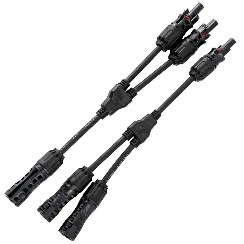 2 To 1 Hot Selling Pv Y Branch Connector With 4Mm2 1000V 30A Solar Cable For Pv Stecker Combiner Box 2 In 1 Out 13