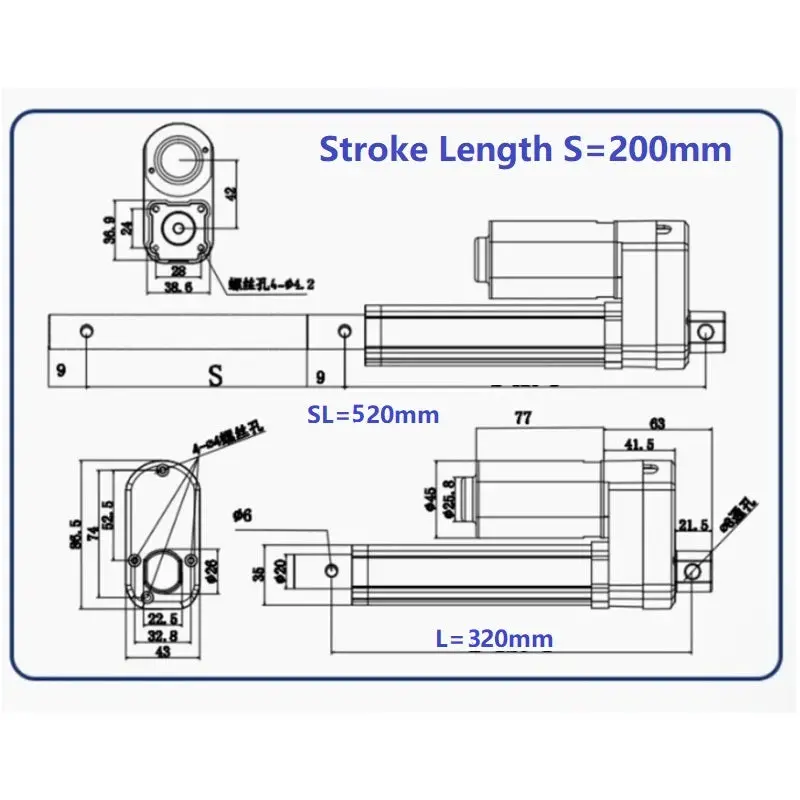 Linear Actuator With Hall Encoder 13