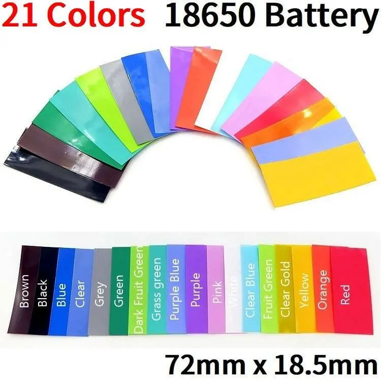 Pvc Heat Shrink Tubing For 18650/21700/26650/Aa/Aaa Batteries 2