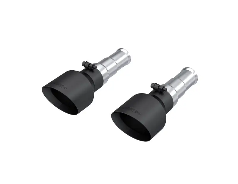 Mbrp 19-24 Ram 1500 5.7L Hemi 3In Inlet 5In Od Dual Wall Angle Cut T304 Blk Tips - Pairs 1