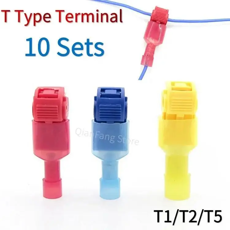 20Pcs Quick Wire Terminal T Shape Scotch Lock Waterproof 1