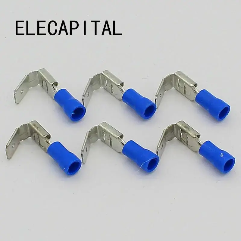 20X Crimping Connectors Piggyback Female Spade Connector Terminals Brass Printed With Sn 1