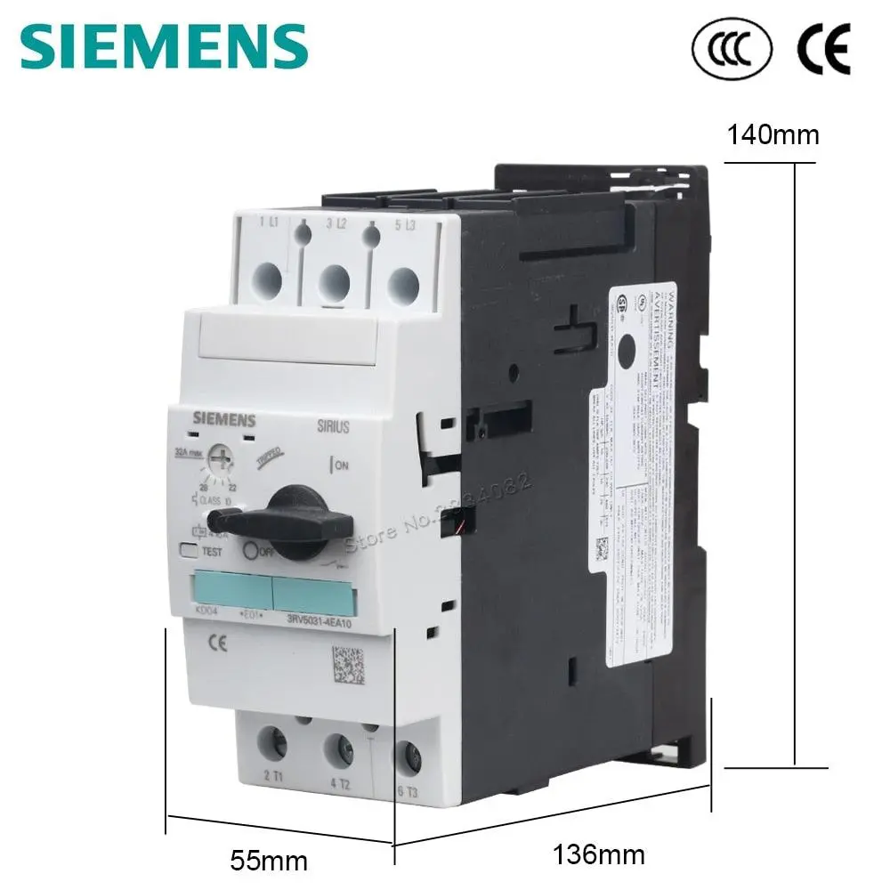 22-32A Motor Protective Circuit Breaker Selector Button 3Rv5031-4Ea10 Siemens 1