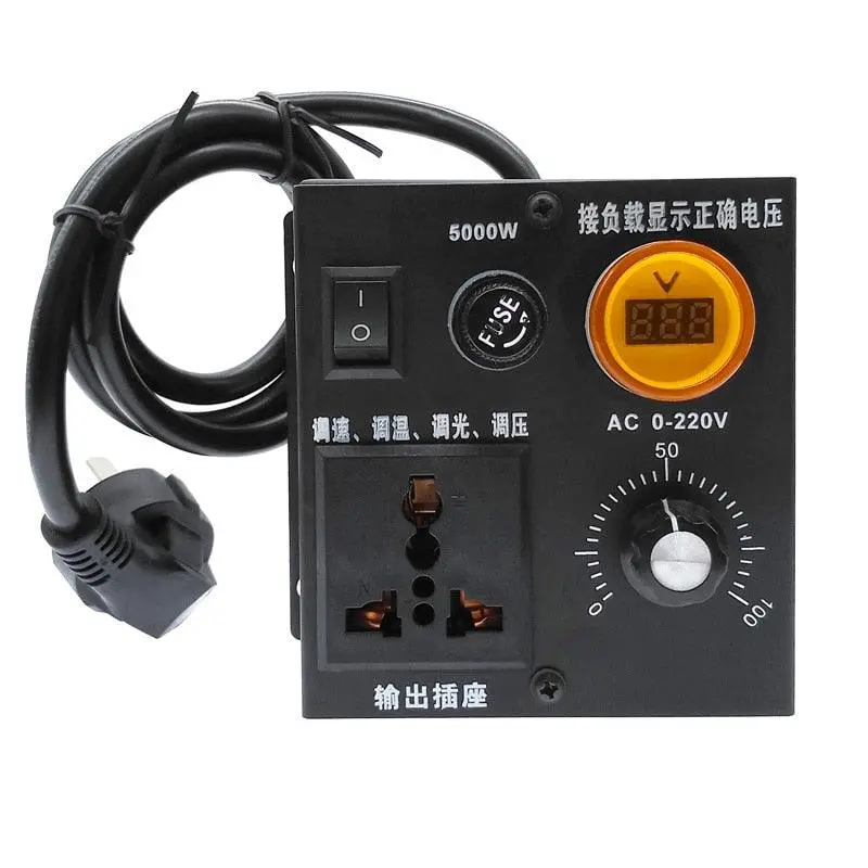 220V 5000W Scr Voltage Pressure Regulator Motor Speed Controller 1