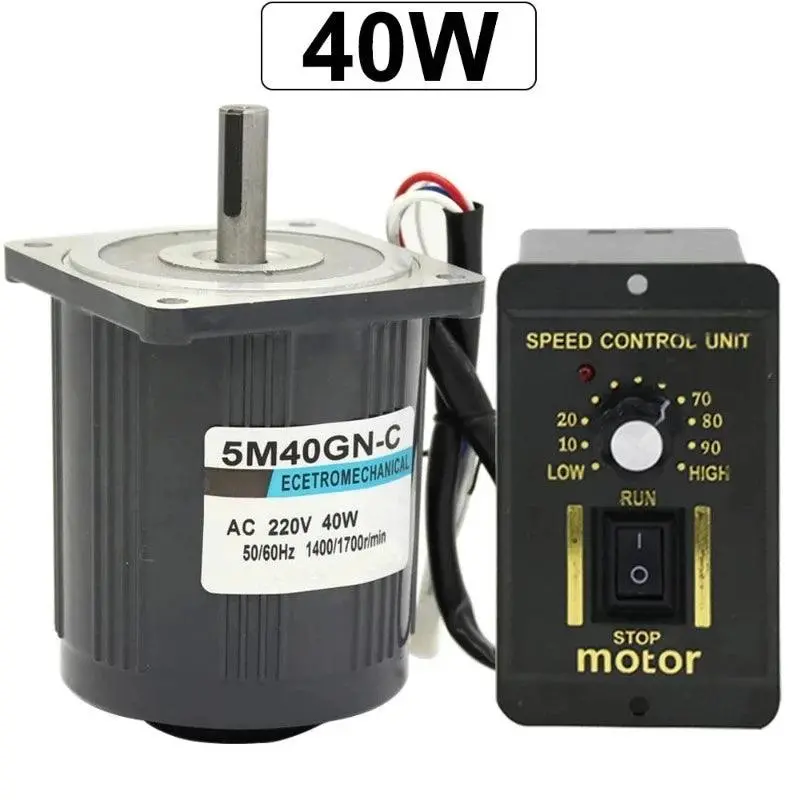 220V Ac Motor 40W Single Phase High Speed 1400Rpm 2800Rpm Electric Motor Speed Controller Reversed For High-End Smart Devices 1