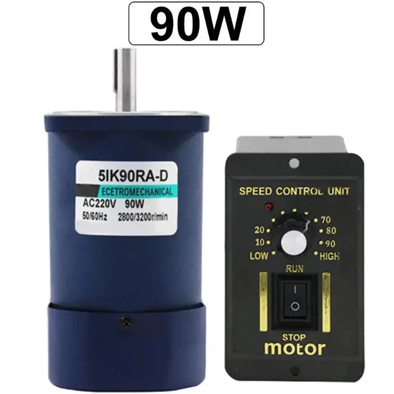 220V Ac Motor 90W Single Phase High Speed 1400Rpm 2800Rpm Electric Motor Speed Controller Reversed For High-End Smart Devices 1