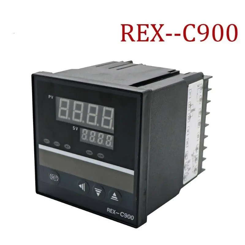 220V Pid Temperature Controller Rex-C900 Thermocouple Pt100 K Universa Input Multi-Input Ssr Relay Output Thermostat Regular 1