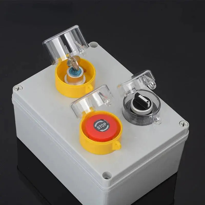 22Mm 25Mm 30Mm Mounting Hole Emergency Stop Button Cover Mushroom Head Protection Cover Dust Ring Plastic Fittings Diameter 55Mm 5