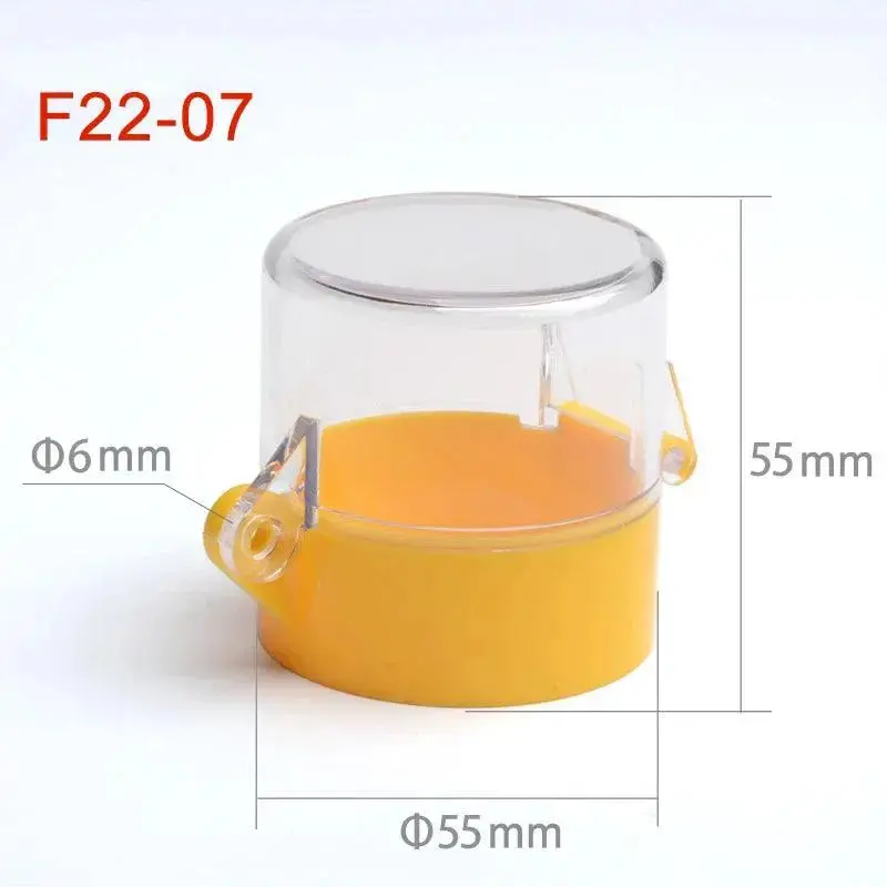 22Mm 25Mm 30Mm Mounting Hole Emergency Stop Button Cover Mushroom Head Protection Cover Dust Ring Plastic Fittings Diameter 55Mm 7