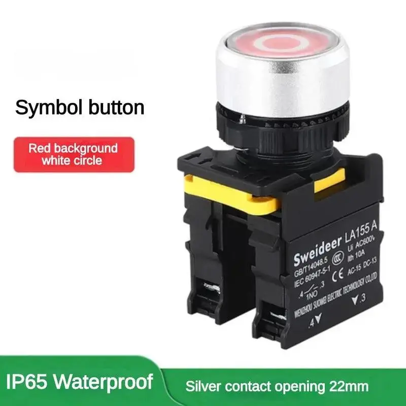 22mm Waterproof Momentary & Latching Push Button Switch with Start/Stop Arrow Symbol – 10A Industrial Power Control - Image 12
