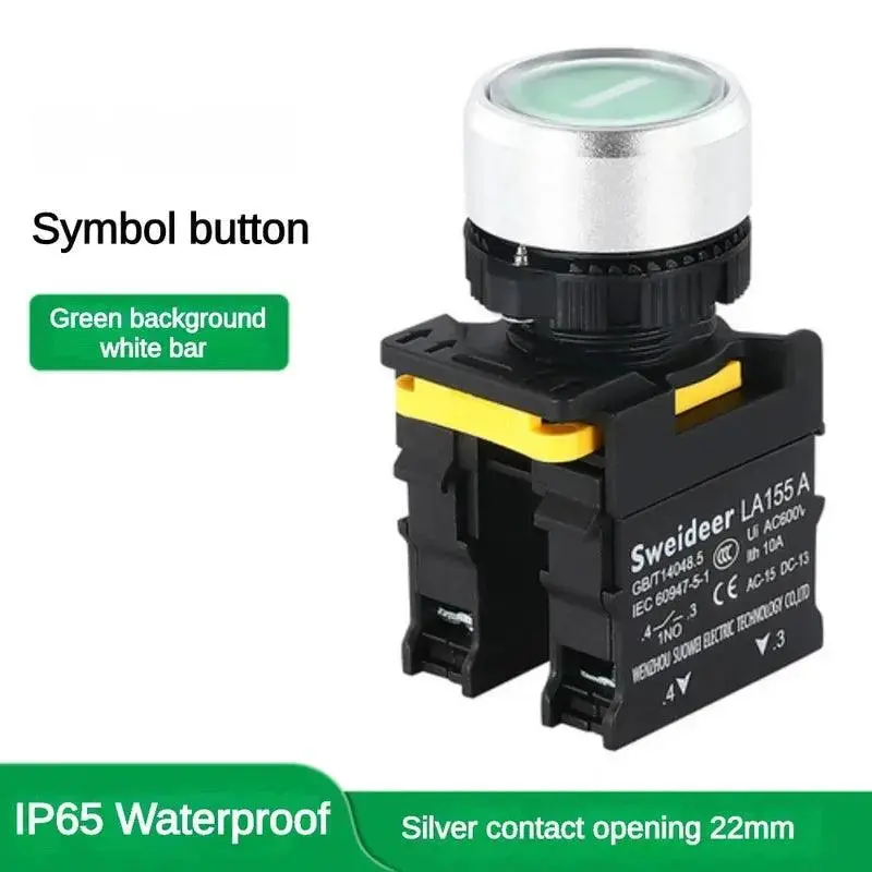 22mm Waterproof Momentary & Latching Push Button Switch with Start/Stop Arrow Symbol – 10A Industrial Power Control - Image 13