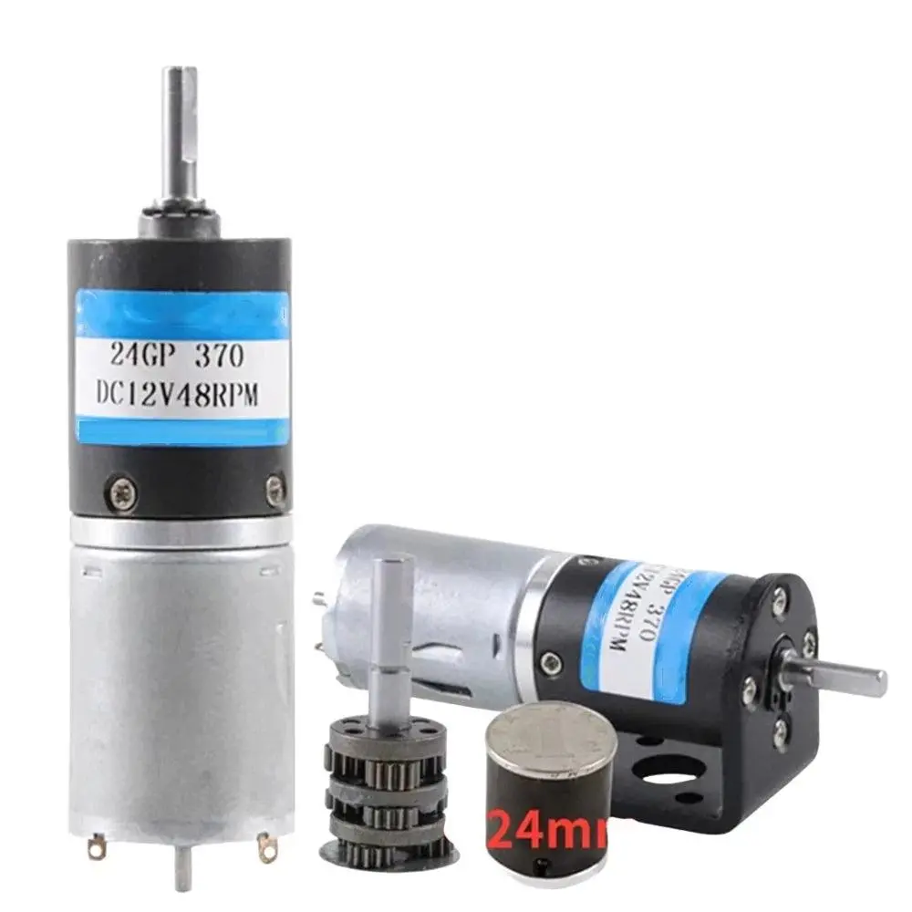 24Gp-370 Planetary Gear Motor Dc 6V 12V 24V Reducer Speed Pwm Controller 1