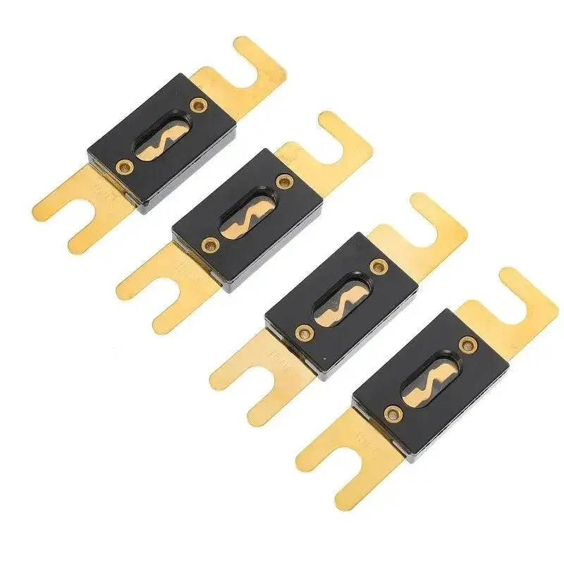 250A Fuse Chip Plated Gold Plated Anl Car Fuse Supplies Car Audio Video System Fuse Car Tools Zinc Alloy Power Supply Protection 1