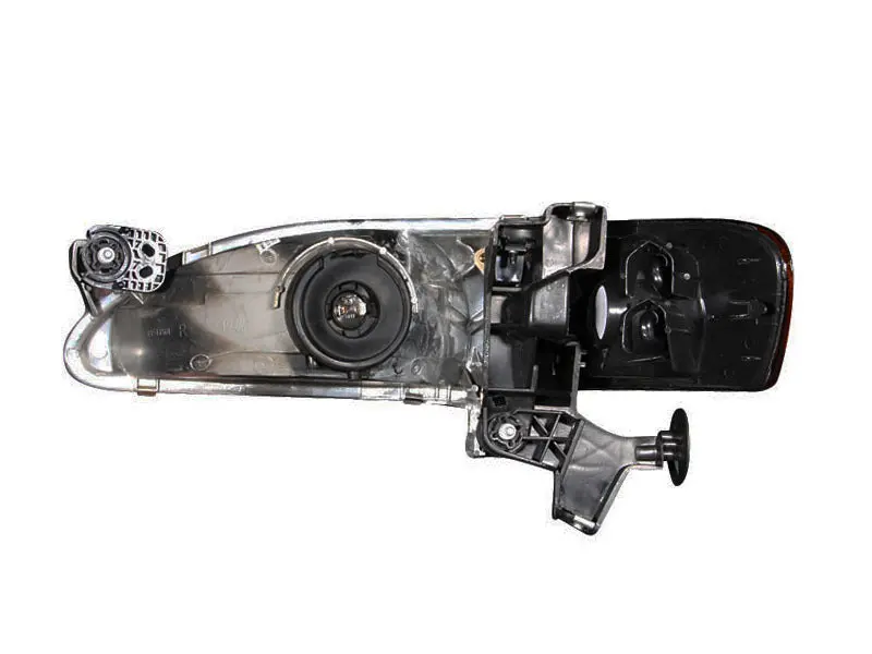 Anzo 1998-2000 Toyota Corolla Crystal Headlights Black 2