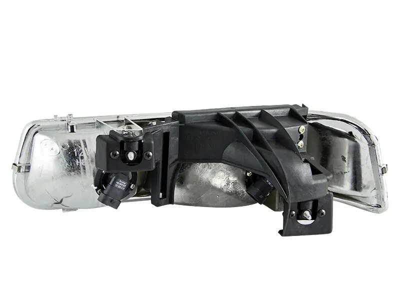 Anzo 1999-2002 Chevrolet Silverado 1500 Crystal Headlights Black 2
