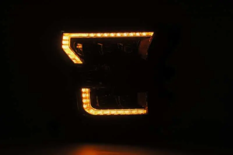 Alpharex 17-20 Ford Raptor Nova Led Proj Headlights Plank Style Alpha Black W/Activ Light/Seq Signal 1