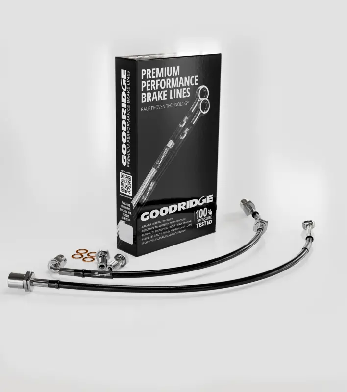 Goodridge 04-13 Mazda 3 Stainless Steel Front Brake Lines 1