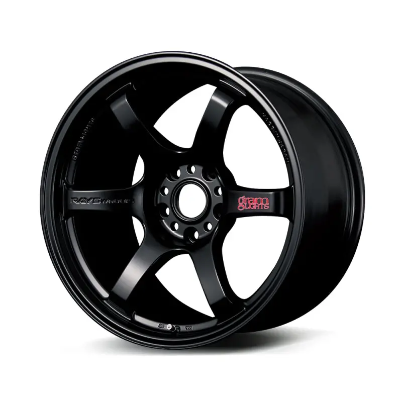 Gram Lights 57Dr 18X9.5 +38 5X114.3 Semi Gloss Black Wheel 1