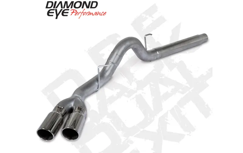 Diamond Eye 18-19 Ford 3.0L Powerstroke F150 - 4In 409Ss Dpf Back Kit Sprt Dual W/Tips 4512Bra-De 1