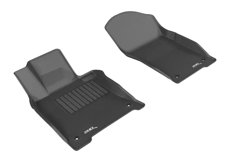 3D Maxpider 2014-2017 Infiniti Q50 Kagu 1St Row Floormat - Black 1