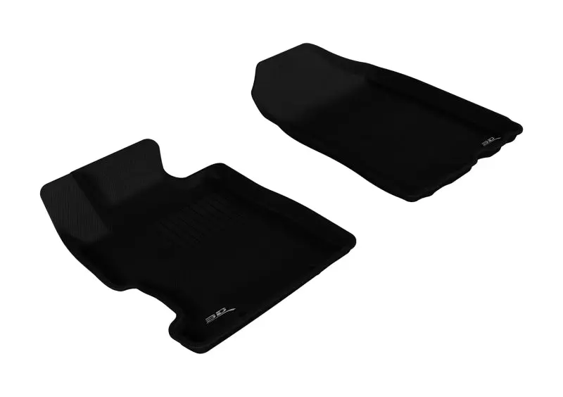 3D Maxpider 2006-2011 Honda Civic Kagu 1St Row Floormat - Black 1