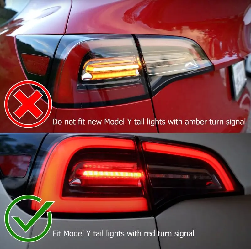 Alpharex 17-22 Tesla Model 3 Pro-Series Led Tail Lights Jet Black W/Seq Sig 2