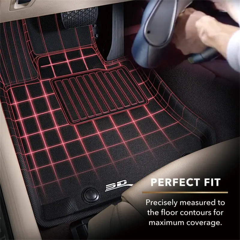 3D Maxpider 2019-2020 Bmw 3 Series (G20) Kagu 2Nd Row Floormats - Black 2