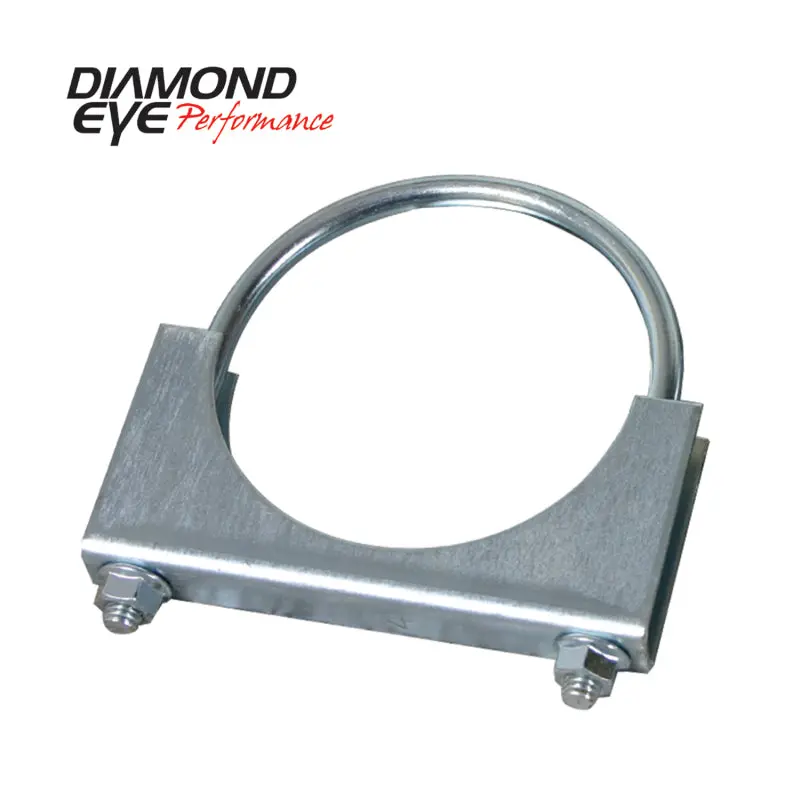 Diamond Eye Clamp 4In 3/8In U-Bolt 11 Gauge Saddle Zinc-Coated Heavy Duty 1