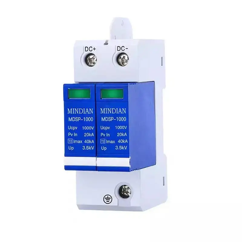 2P 3P Dc1000v/40Ka/500V Dc Surge Protector Lightning Protection 1